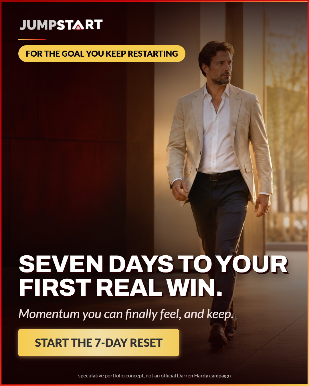 JUMPSTART static social ad